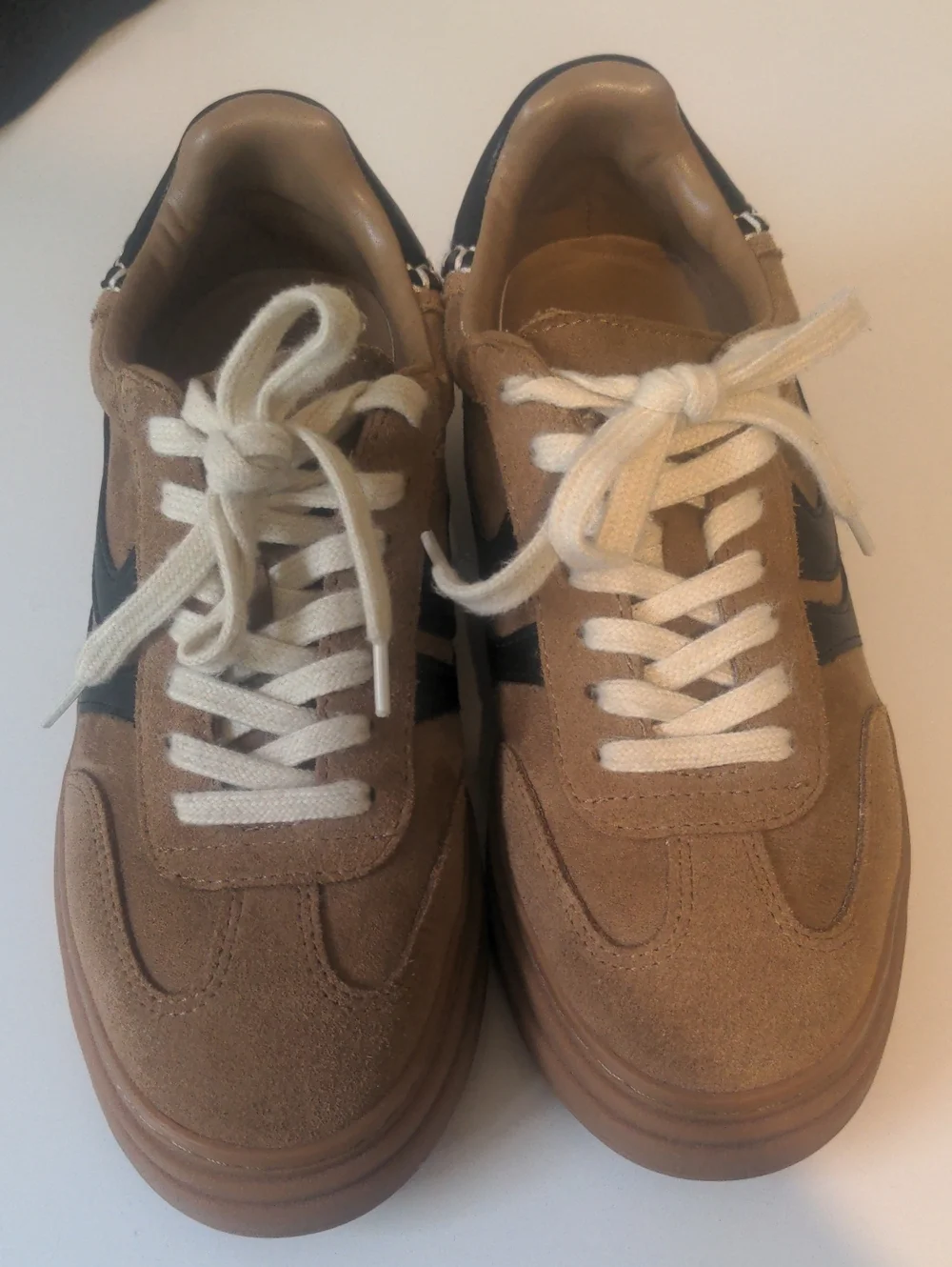 Steve Madden Campo Suede Retro Sneaker Brown & Black